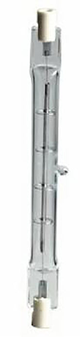 GE 22489 Halogen Bulb, 100 W, R7 Recessed Single Contact Lamp Base, T3 Lamp, White Light, 1500 Lumens